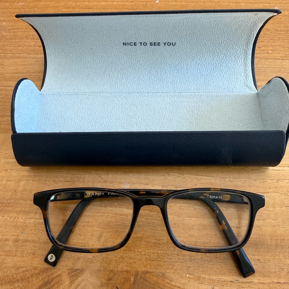 Warby Parker Wilke Tortoise Shell Glasses